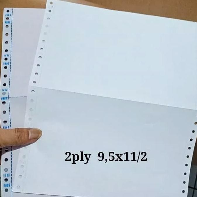 

BEBAS ONGKIR - Kertas 2ply continuous form 9.5x11/2 isi 1000set