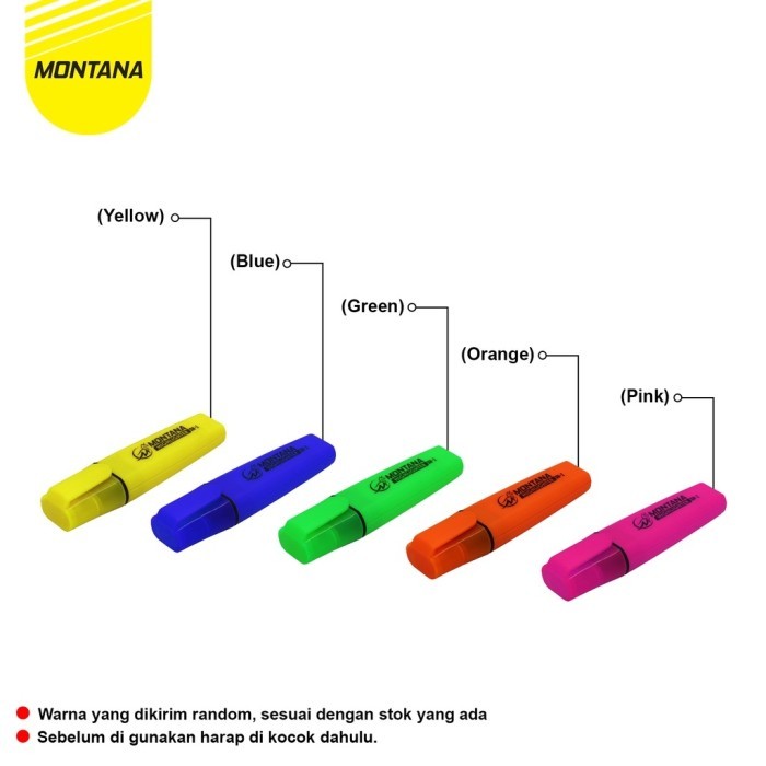 

Highlighter Warna Merek Montana / Penanda Berwarna Murah