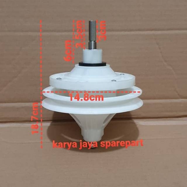 GEARBOX MESIN CUCI SANKEN 2 TABUNG / GEARBOX MESIN CUCI AS KOTAK