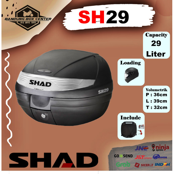 BOX SHAD SH29 BOX TOURING SHAD SH 29 BOX MOTOR SHAD BAGASI MOTOR