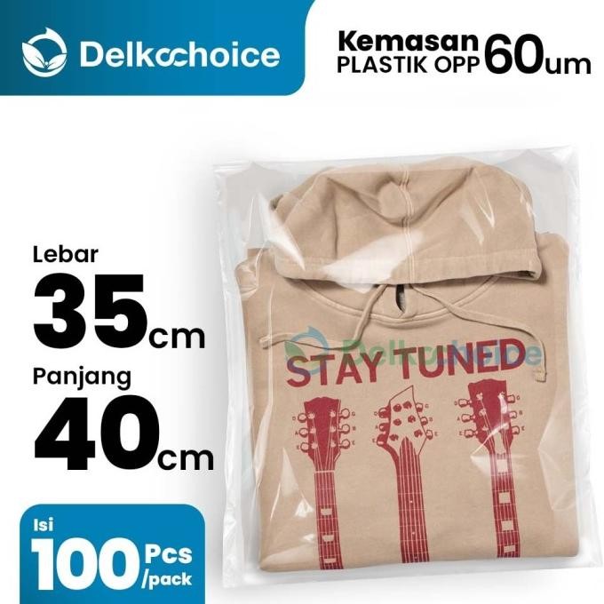 Terbaru Plastik OPP Lem Kuat Tebal Plastik Kaca / Kemasan Baju 35x40