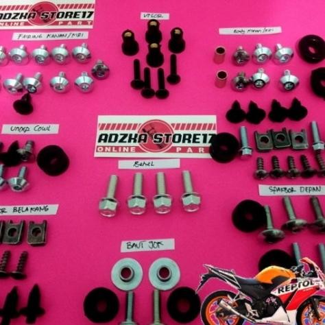 baut body cbr k45 fullset/baut body lengkap cbr k45 