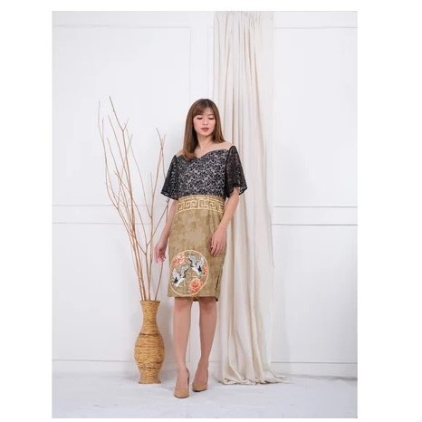 Meno - Teruji Batik Couple Set Imlek/Baju Cheongsam Qipao Lamaran Sangjit