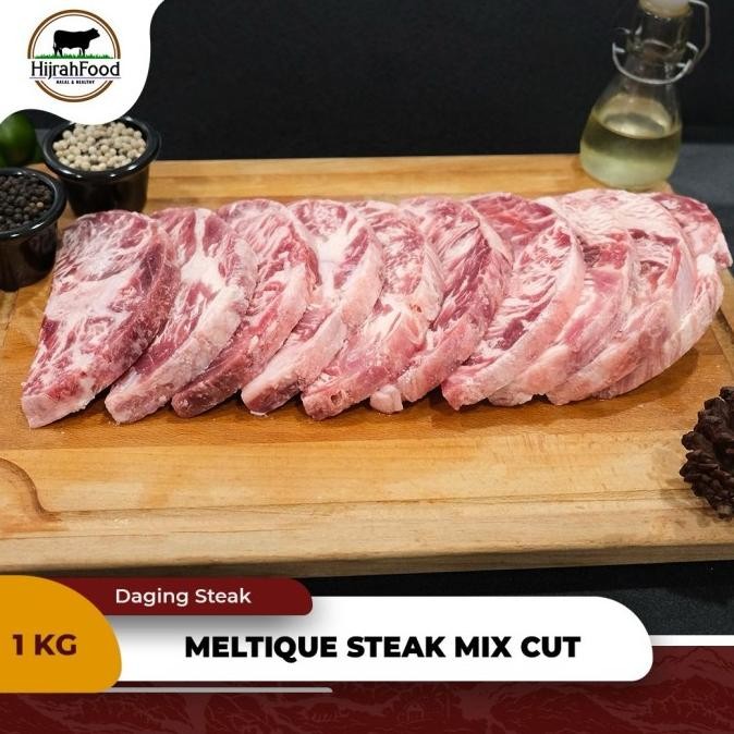 

Wagyu Meltique Beef Steak Aus - Mix Cut Steak 1 Kg Emangnyake