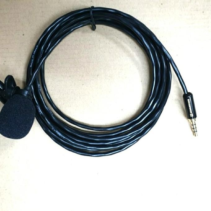 KABEL MIC JEPIT CLIP ON TO HP 3.5MM STEREO 3 PIN SENNHEISER - 5 METER