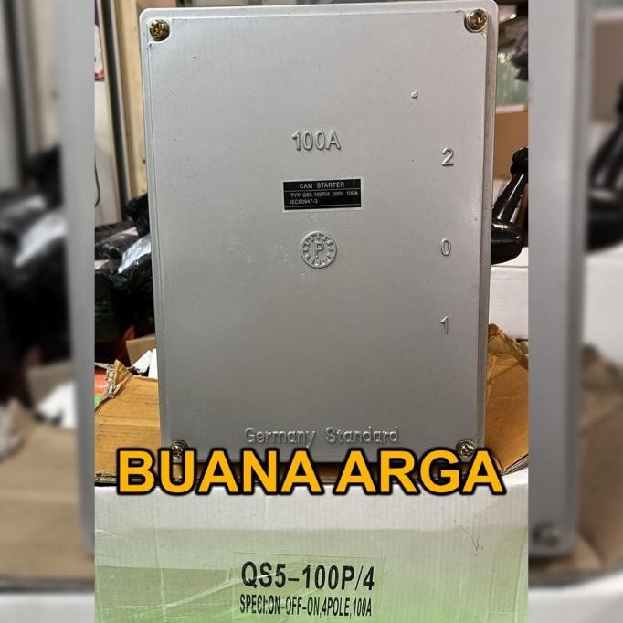 

CAM Stater Type QS5-100A ( ON - OFF - ON ) | 4 Pole | Ampere 100 A
