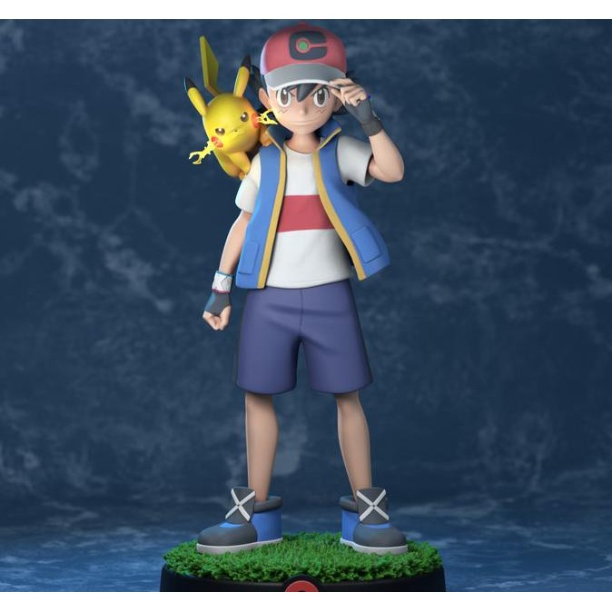 Tersedia Ash And Pikachu Pokemon Resin Kit Figure