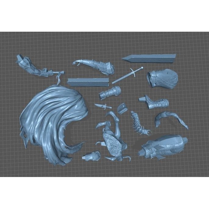 Tersedia Guts Berserk Resin Kit Figure