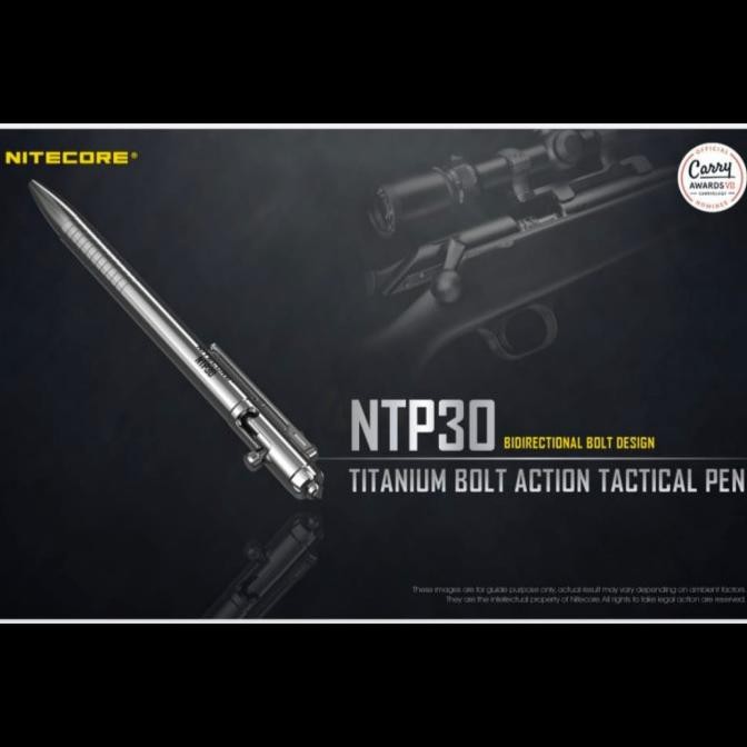 

NEW TITANIUM BOLT ACTION TACTITAL PEN NITECORE NTP30