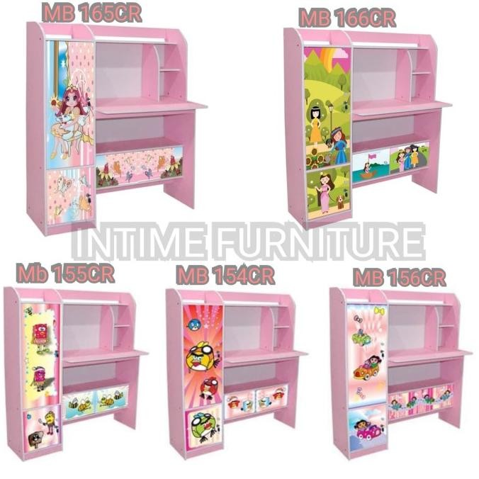 MEJA BELAJAR ANAK KARAKTER/PEREMPUAN-MEJA BELAJAR MINIMALIS/KAYU