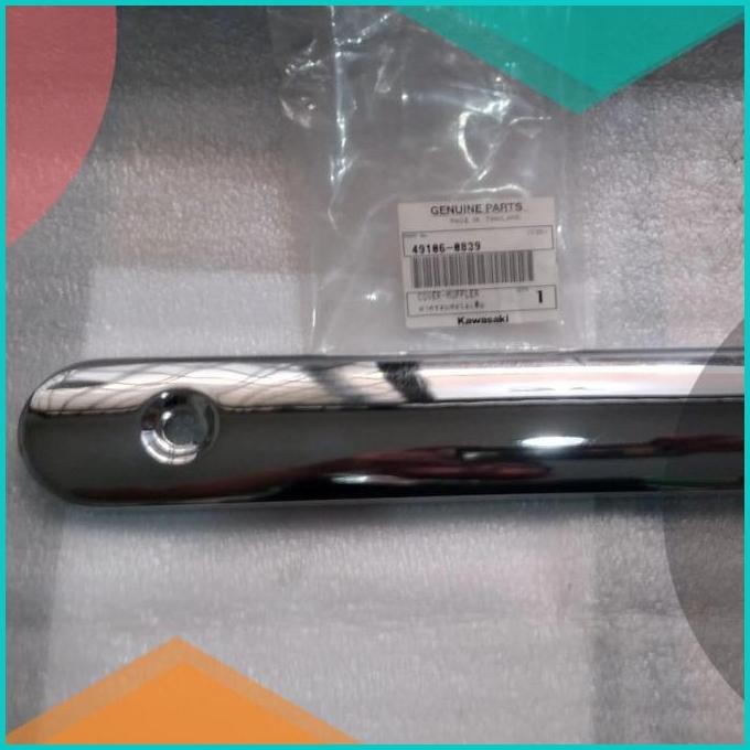 Cover Muffler Cover Knalpot Chrome Kawasaki W175cafe Original 11OKTZ4