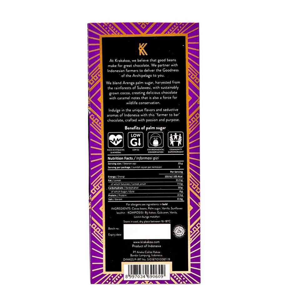 

Krakakoa Arenga 85% Dark Chocolate