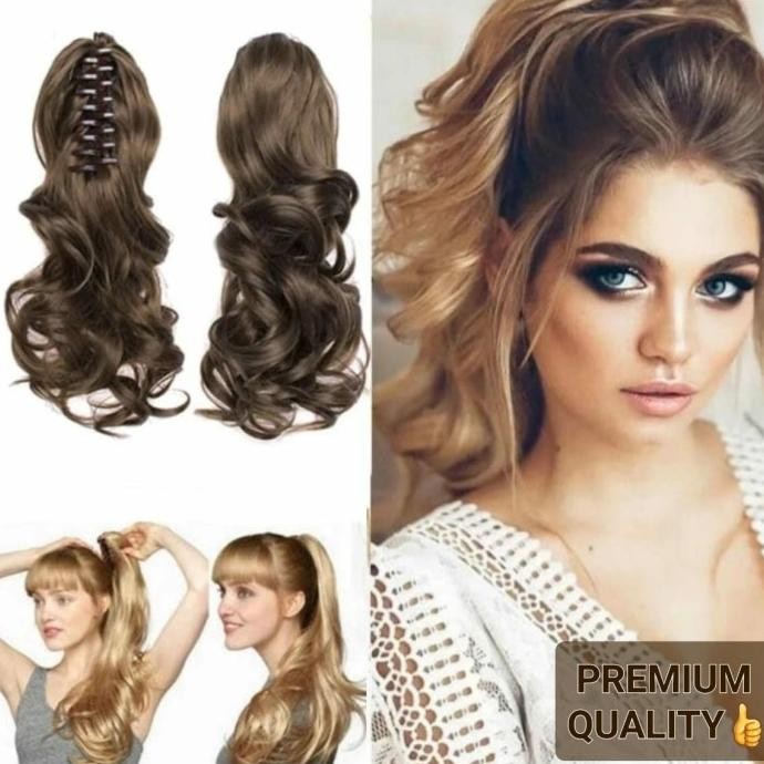 IKAT RAMBUT WIG RAMBUT PALSU KONDE CEPOL RAMBUT BERVOLUME UNTUK PESTA