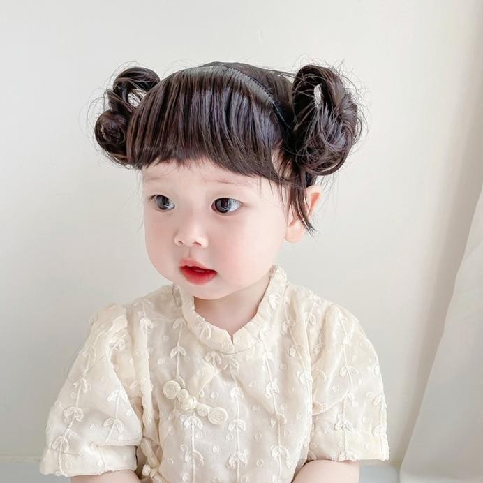 WIG BABY RAMBUT WIG BAYI PEREMPUAN BANDANA CHILDREN BABY HAIR BANDS