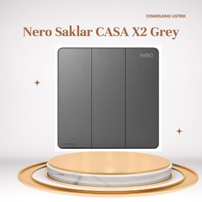 sale! nero saklar casa grey x21031-gr saklar triple nero casa grey