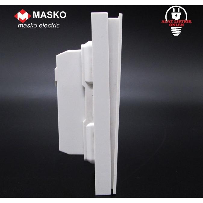 Original MASKO IB SAKLAR 4 GANG PUTIH A - 6214 (A-6214) AUSTIN SNI ORI
