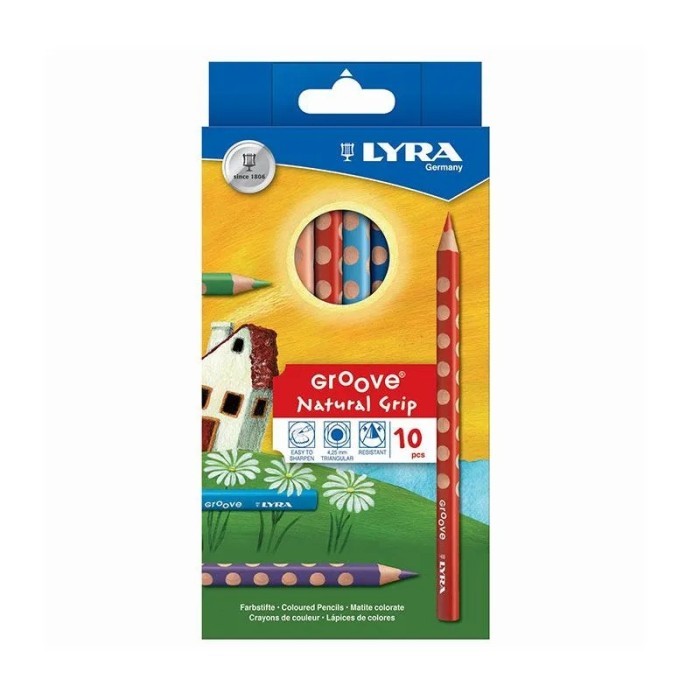 

LYRA Groove Jumbo Color Pencil Set 10 Warna ( Pensil Warna )