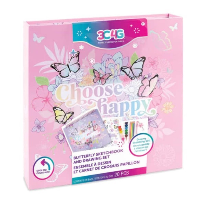 

Make It Real Butterfly Sketchbook and Drawing Set