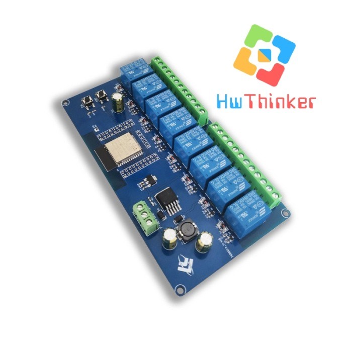 Modul Esp32 With Relay 10A 8 Channel Ch 8Ch Wifi Bluetooth Wroom-32E
