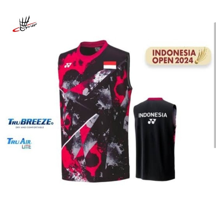 Baju Kaos Singlet Yonex 2849 Indonesia Open 2024 Original