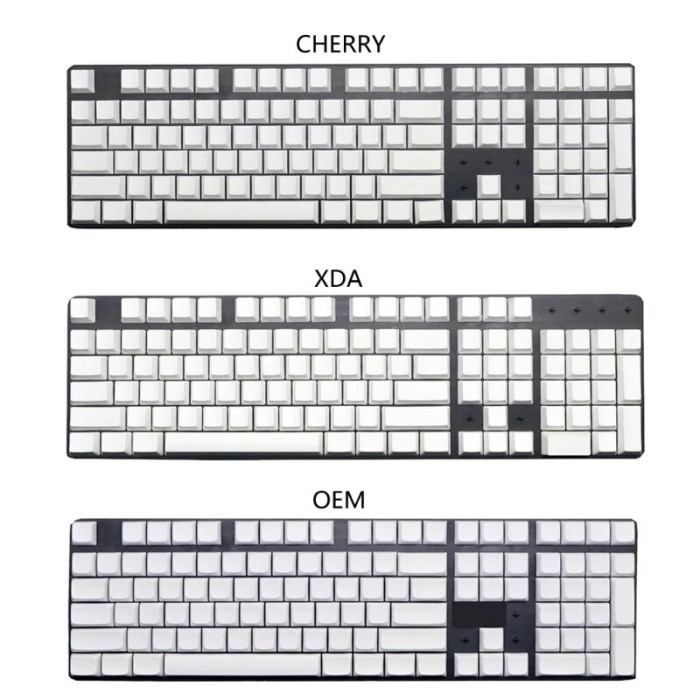 108 Key Pbt Blank Keycaps Cherry Oem Xda No Letter White Keycap