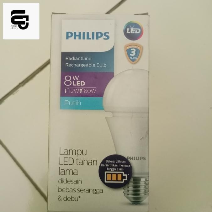 LAMPU EMERGENCY TAHAN 24 JAM PHILIPS 8 WATT 1612T