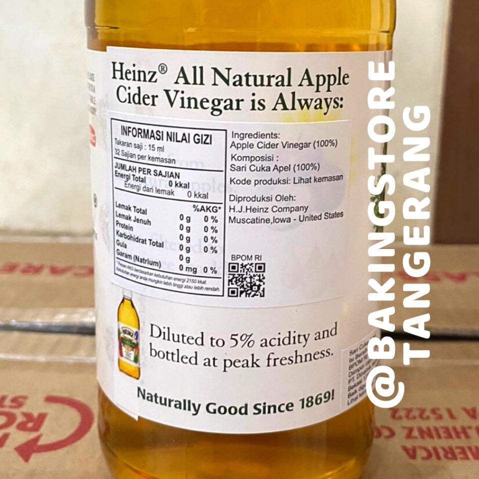 

Heinz Cider Vinegar - 473 Ml / 16 Oz | Cuka Apel