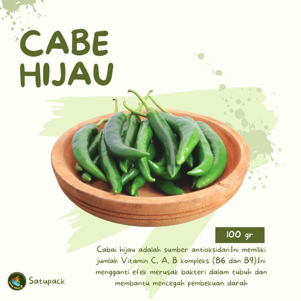 

CABE HIJAU BESAR - 100gr
