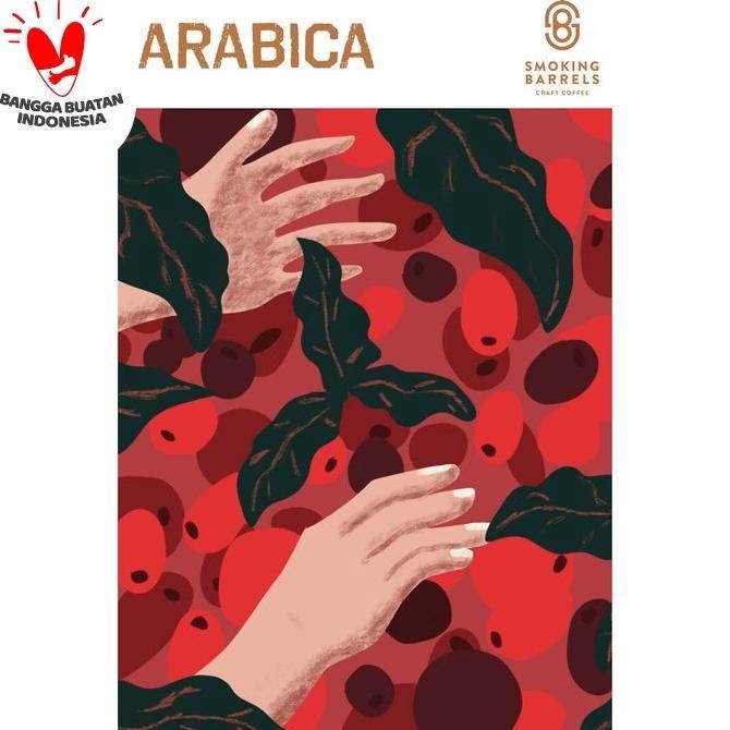 

Arabica 1Kg - Dark Roast Biji Kopi Bahan Es Kopi Susu- Smoking Barrels