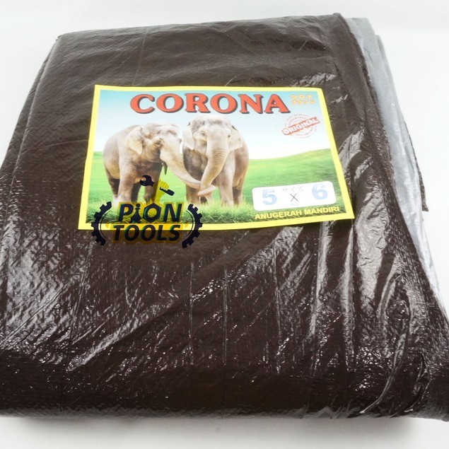 HB840 Terpal A2 5x6 Corona 2Gajah c/s Terpaulin Terpal plastik Terpal kolam Terpal Lembaran Terpal