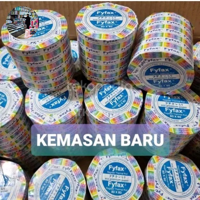 

kertas thermal roll fyfax 80x80 isi 50 pcs
