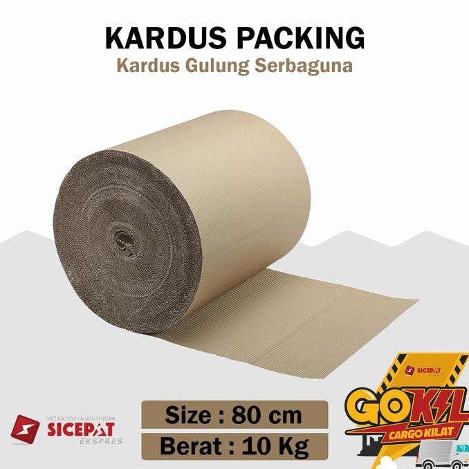 

KERTAS KARDUS LEMBARAN SINGLE FACE ROLL 80 CM CORRUGATED ROLL