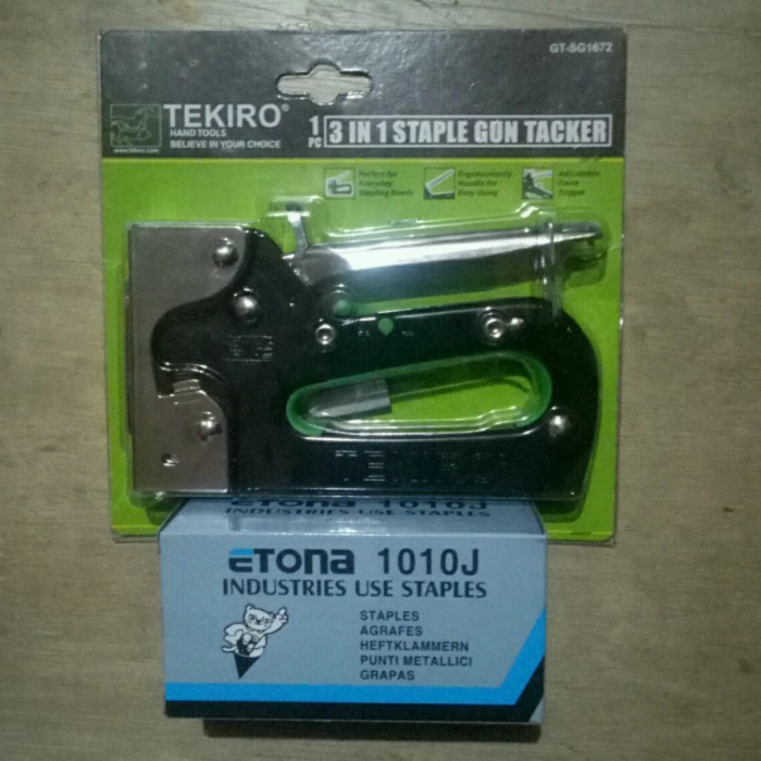 

staples tekiro 3 in 1 dan isi staples etona 1010j 10mm