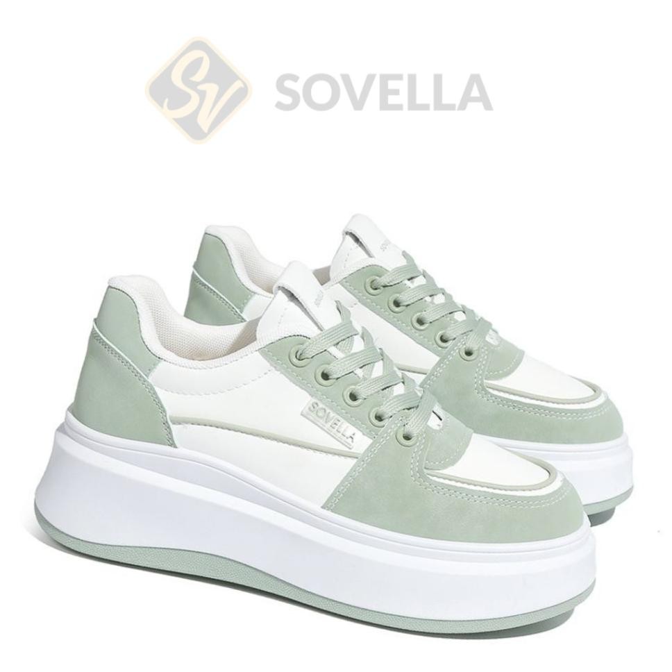Sovella Leia Sepatu Wanita Sneakers Hitam Putih