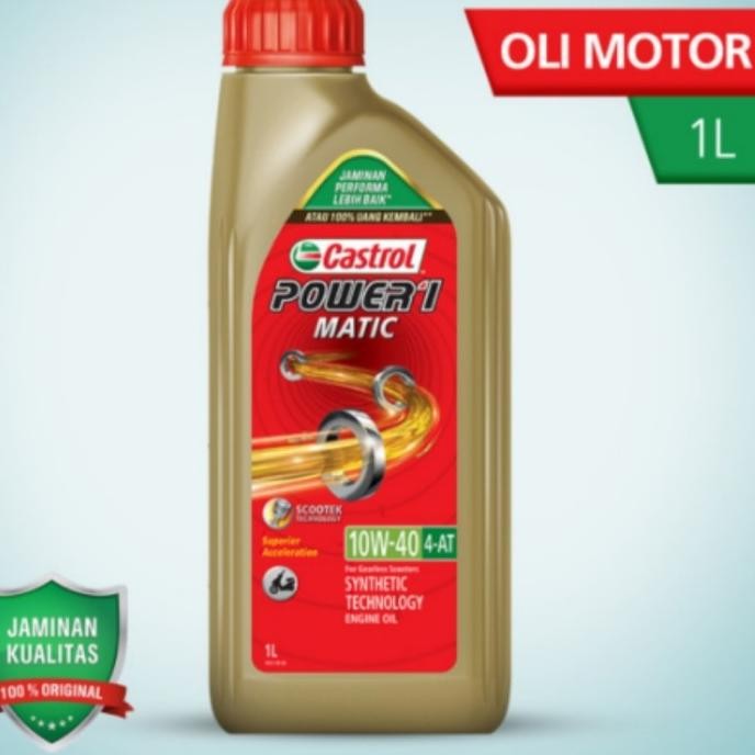 oli castrol power 1 matic 10w40 1l nmax xmax aerox pcx vario adv forza 