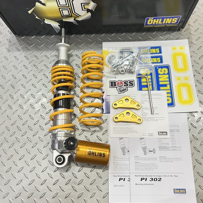 Shock Tabung Ohlins Rear PI 302 Vespa S LX LXV