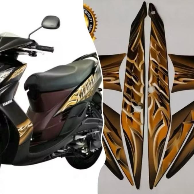 Terlaris Sticker Stiker Striping Lis Body Full Set Mio Soul 2010 All Colour