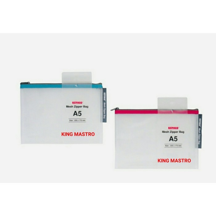 

TERBARU KENKO MESH ZIPPER BAG A5 (235 x 175 mm)