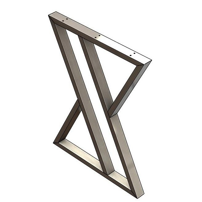 Kaki Besi Holo,Kaki Meja Komputer,Kaki Meja Kantor - Hitam, T62Xl48 Cicisarinam