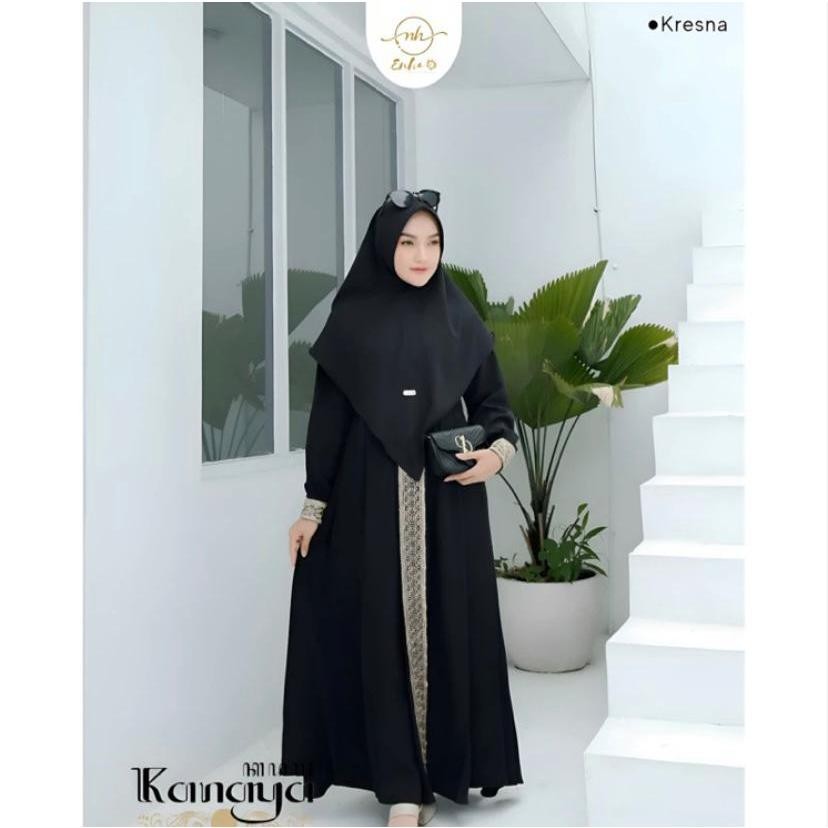 Setelan Gamis Plus Hijab Terbaru 2025 Games Khimar Setlan Gamus Kekinian Set Gamis Lebaran Baju Musl