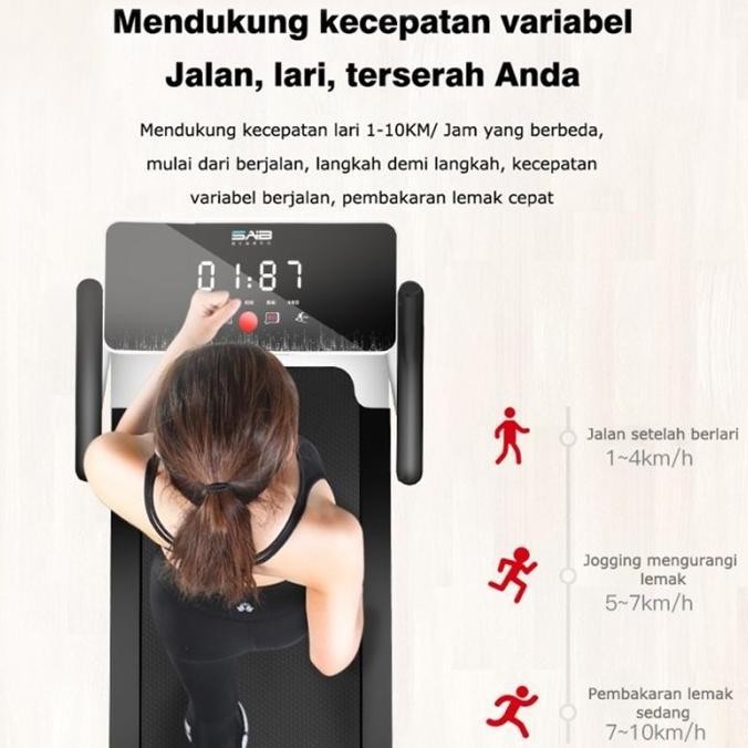 Terlaris Laris Jf Treadmill Elektrik Tredmil Listrik 2.0 Mesin Lari Olahraga Gym Fit Ready Stok