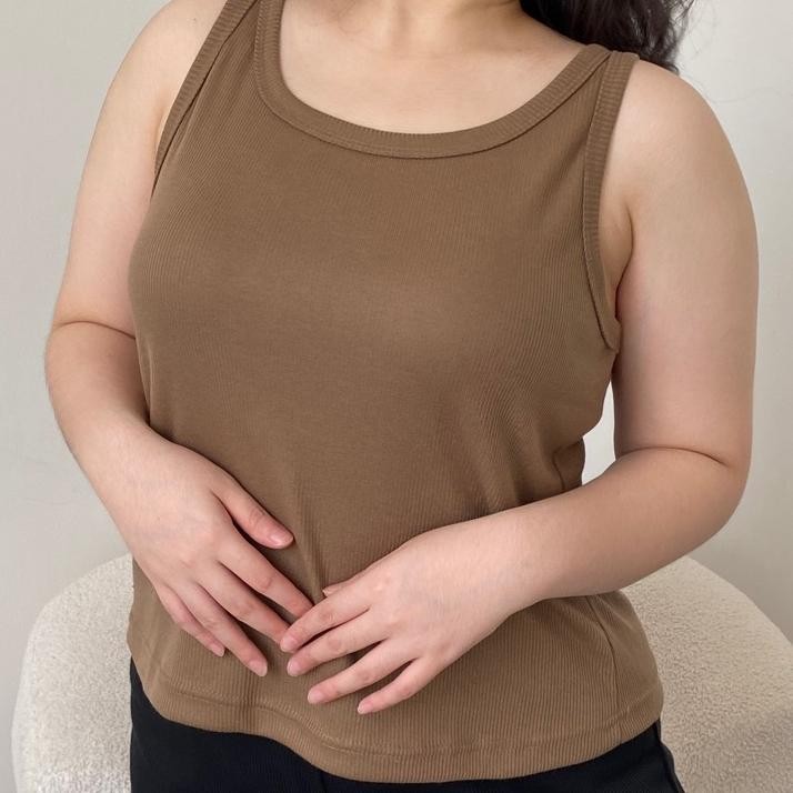 Monna Tanktop - Tanktop Knit - Tanktop Knit - Basic Knit Tank Top - Tank Top Jumbo - Tank Top Big Si