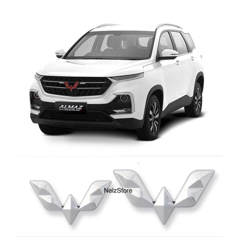 Ready wuling logo emblem wuling chrome stainless - almaz