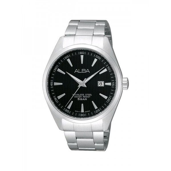 Jam Tangan Pria Alba Prestige  Original  Garansi Resmi Stainless Steel Formal Silver AG8387 X1