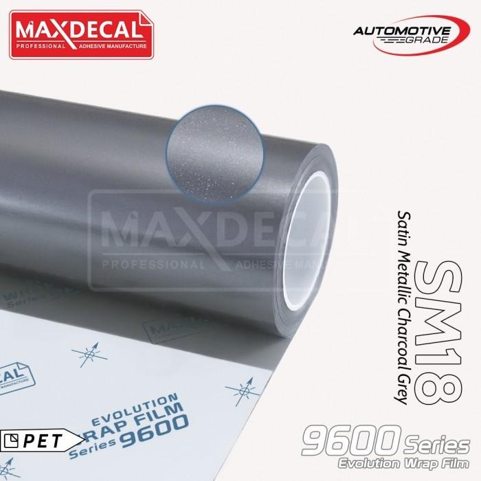 Maxdecal 9600 Sm18 Charcoal Grey Satin Metal Evolution Wrap Premium