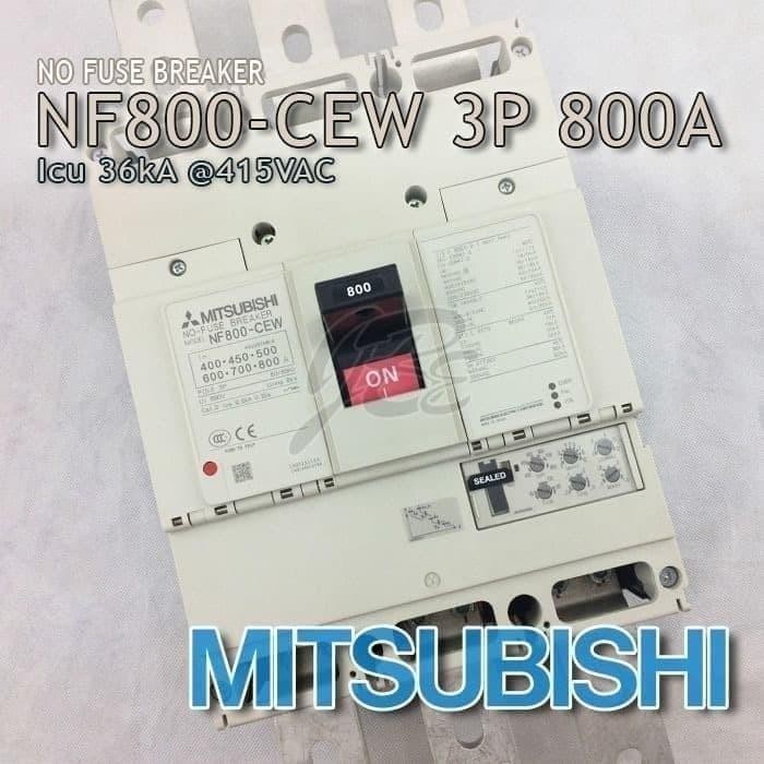 Mccb Nfb Mitsubishi Nf800-Cew 3P 800A