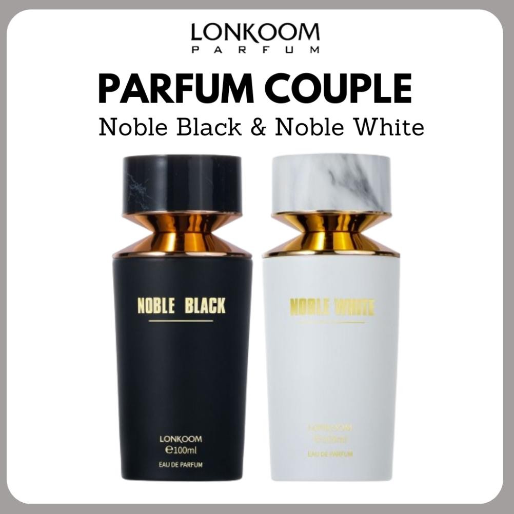 ton [christmas gift] lonkoom parfum couple noble black white 100ml edp hampers natal cewek cowok pas