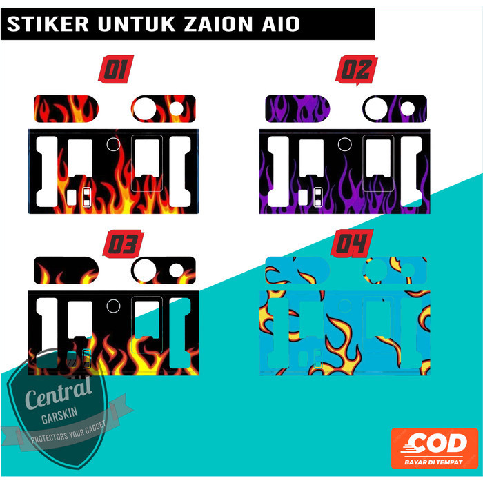 

*Fullbody* Stiker Zaion Aio Red Api 04 Garskin Case/Stiker Premium Custom COD