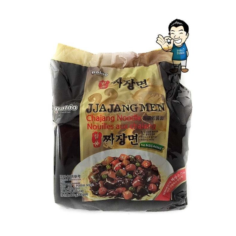 

Ina - Paldo Jjajangmen- Jjangmyeon Black Bean Sauce Noodle- Mie Instant 4Pc