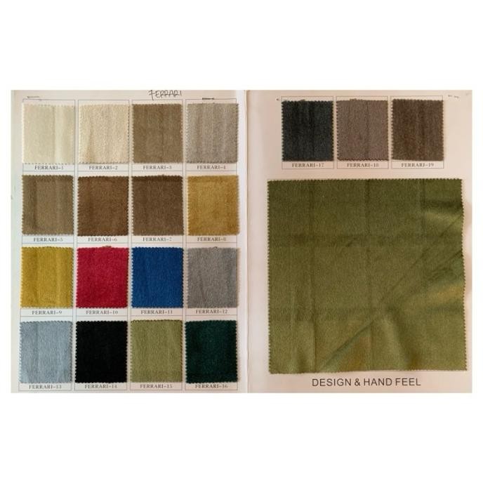 TERSEDIA KAIN BLUDRU GLOSSY / SUEDE HALUS  - FERRARI (SOFA, JOK, KURSI)